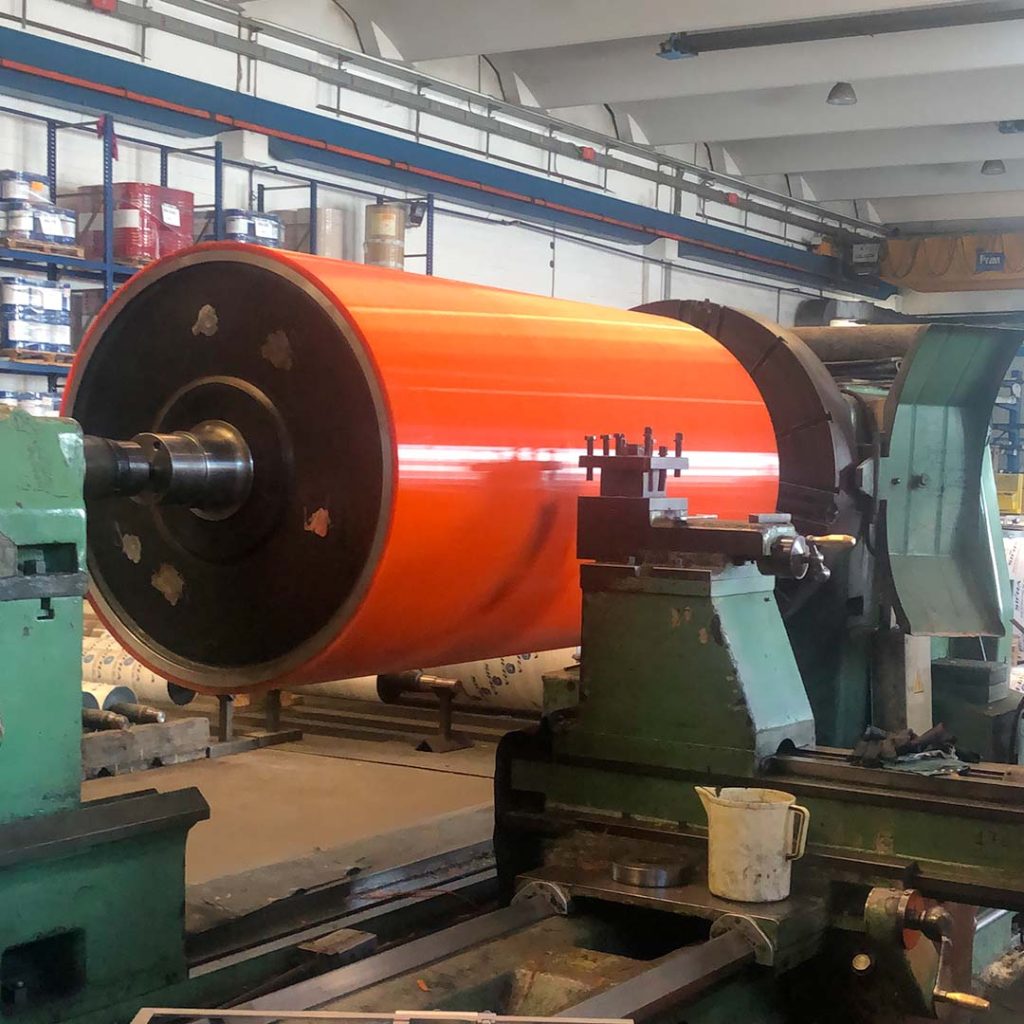 polyurethane roller coating